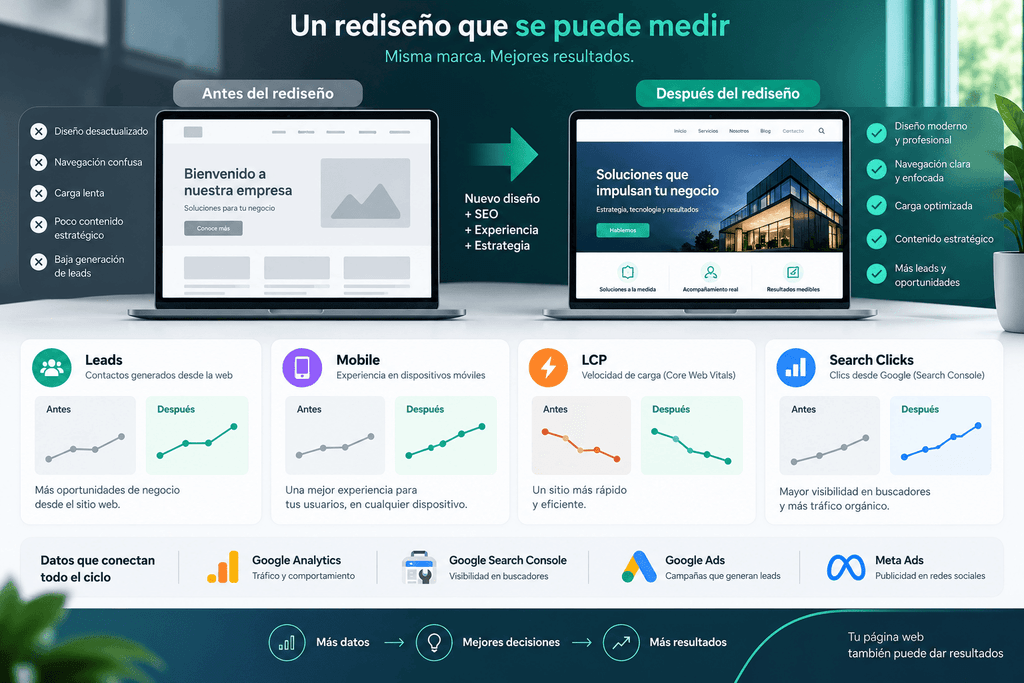 Rediseño web: 7 comparativas impactantes de antes y después que debes evaluar 3 Rediseño Web